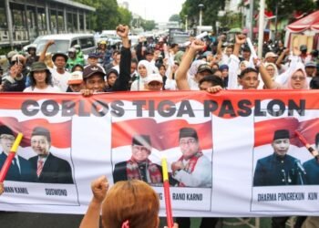 Coblos tiga paslon, gerakan rakyat Jakarta mempertahankan esensi demokrasi