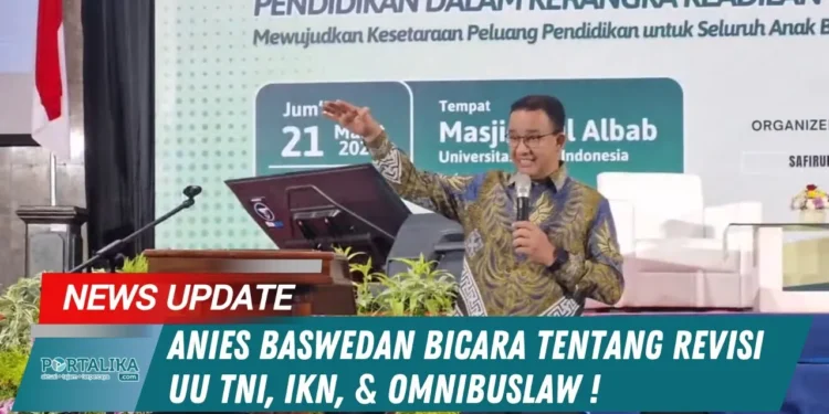 Anies: revisi UU TNI jangan lemahkan profesionalisme tentara