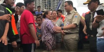 Anies: strategi penanganan banjir disalahartikan mengapa  taman yang kebanjiran